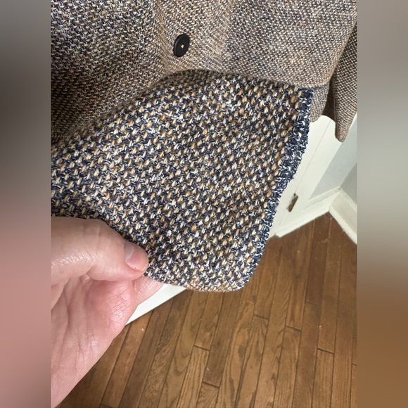 J Jill Sweater Blazer | Neutral Marled Knit | Size Large Cozy Fall Perfection - Picture 3 of 9